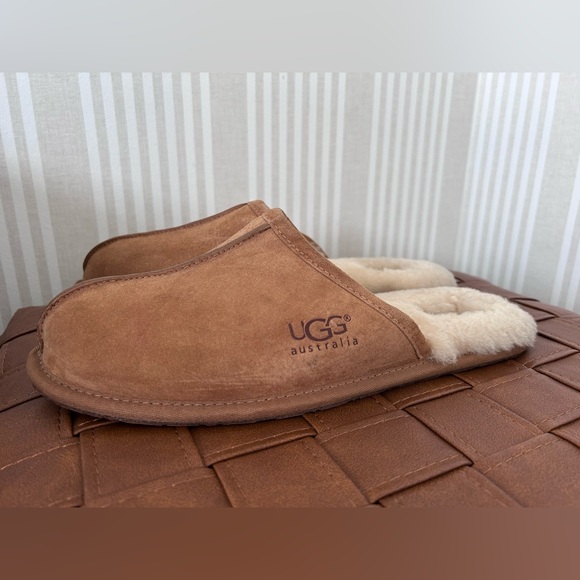 UGG Men's Scuff Suede Slippers Chestnut Size 12 - Picture 5 of 12
